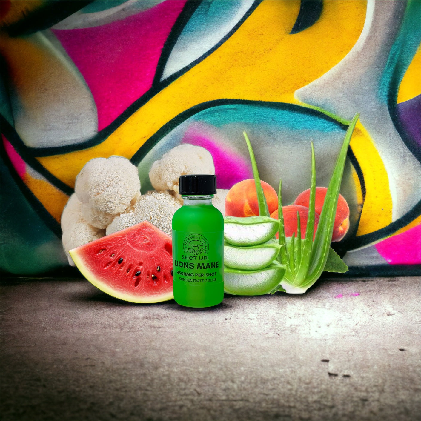 Lions Mane Aloe Watermelon Shot